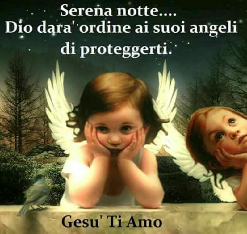 Bellissime immagini Buonanotte Dio ti è vicino 532