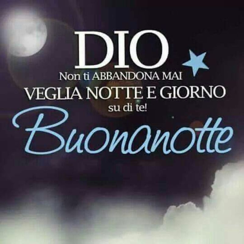 Dio non ti abbandona mai Buonanotte