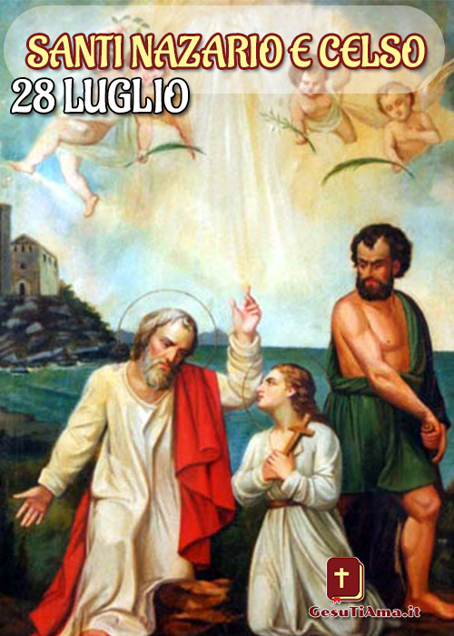 Santi Nazario e Celso 28 Luglio immagini con icone sacre
