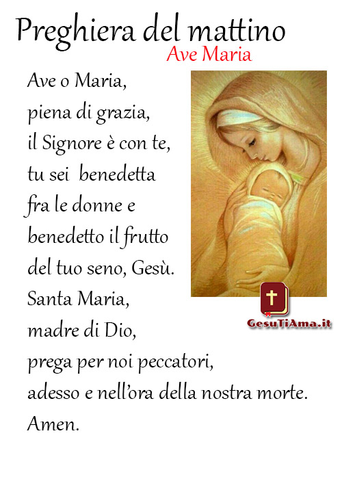 Ave Maria Preghiera del mattino