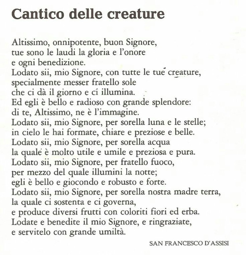 Cantico delle Creature