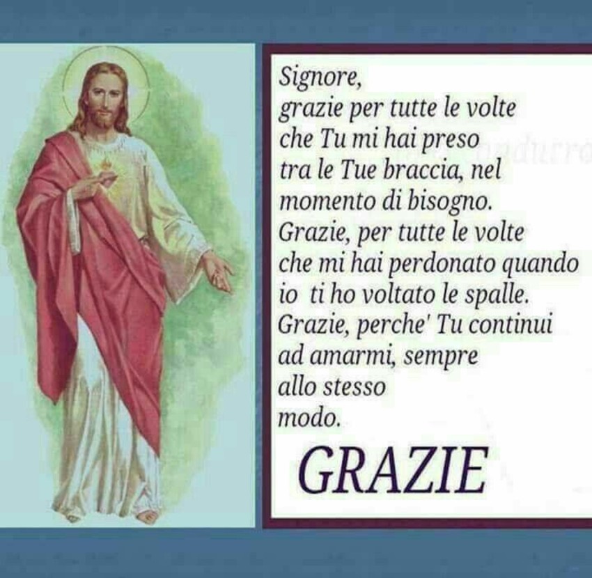 Grazie Signore belle Preghiere