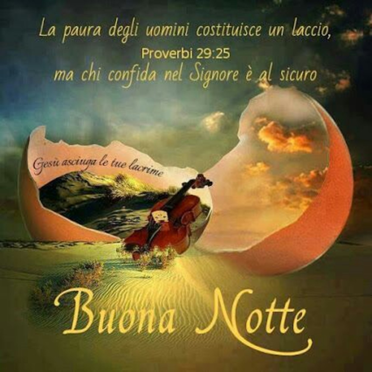 Immagini bellissime Buonanotte con Gesù 1