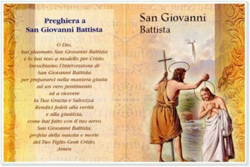 Preghiera a San Giovanni Battista