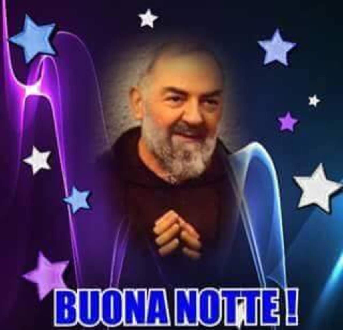 Buonanotte immagini religiose San Pio da Pietrelcina