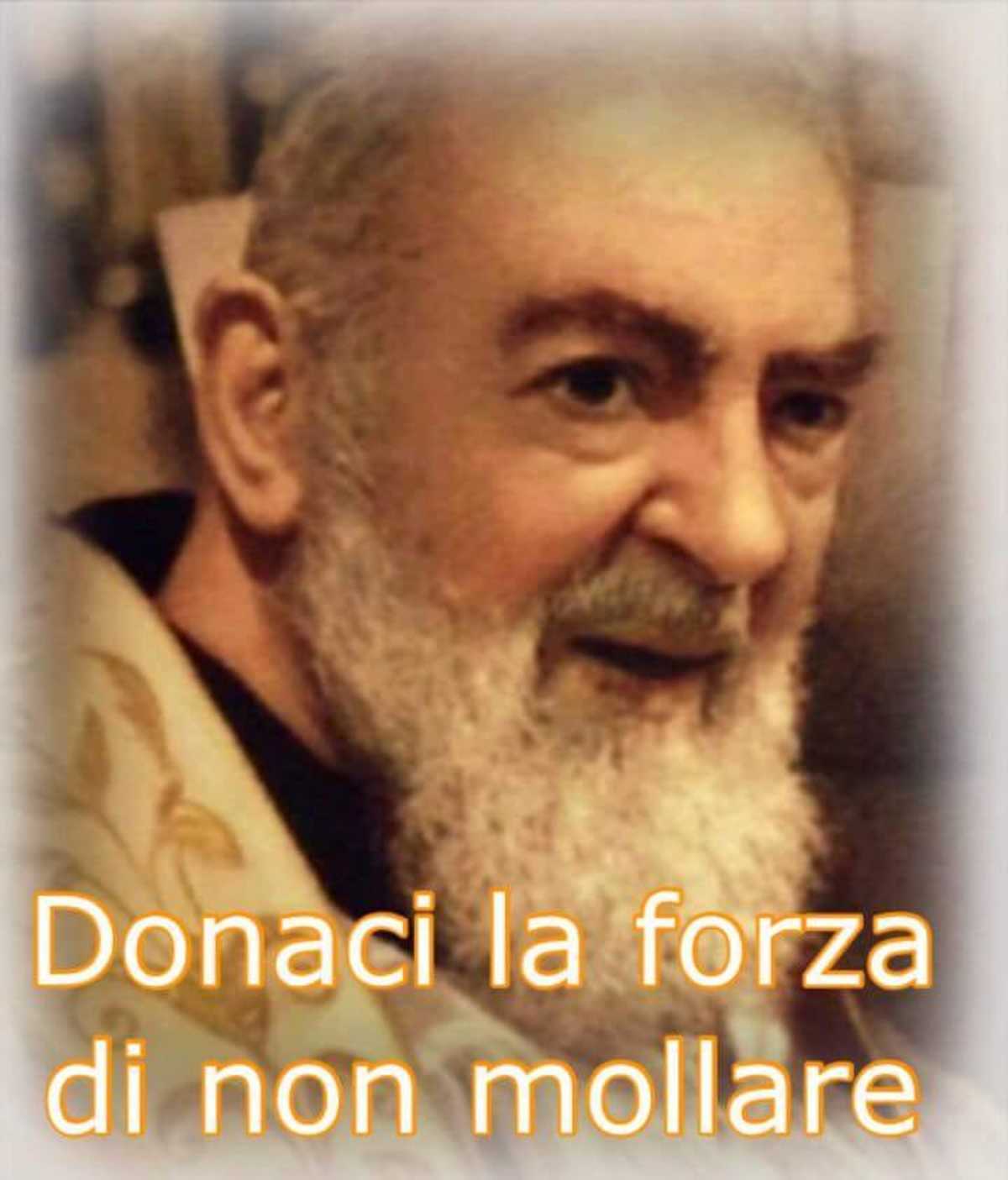 Donaci la forza di non mollare immagini Padre Pio