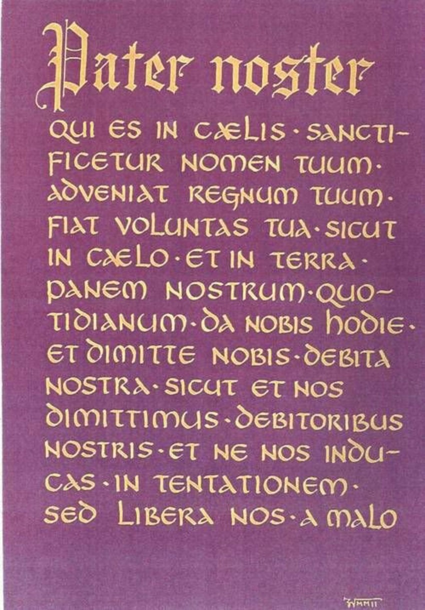 Testo Del Padre Nostro In Latino Immagini Preghiere Padre Nostro in latino - GesuTiAma.it
