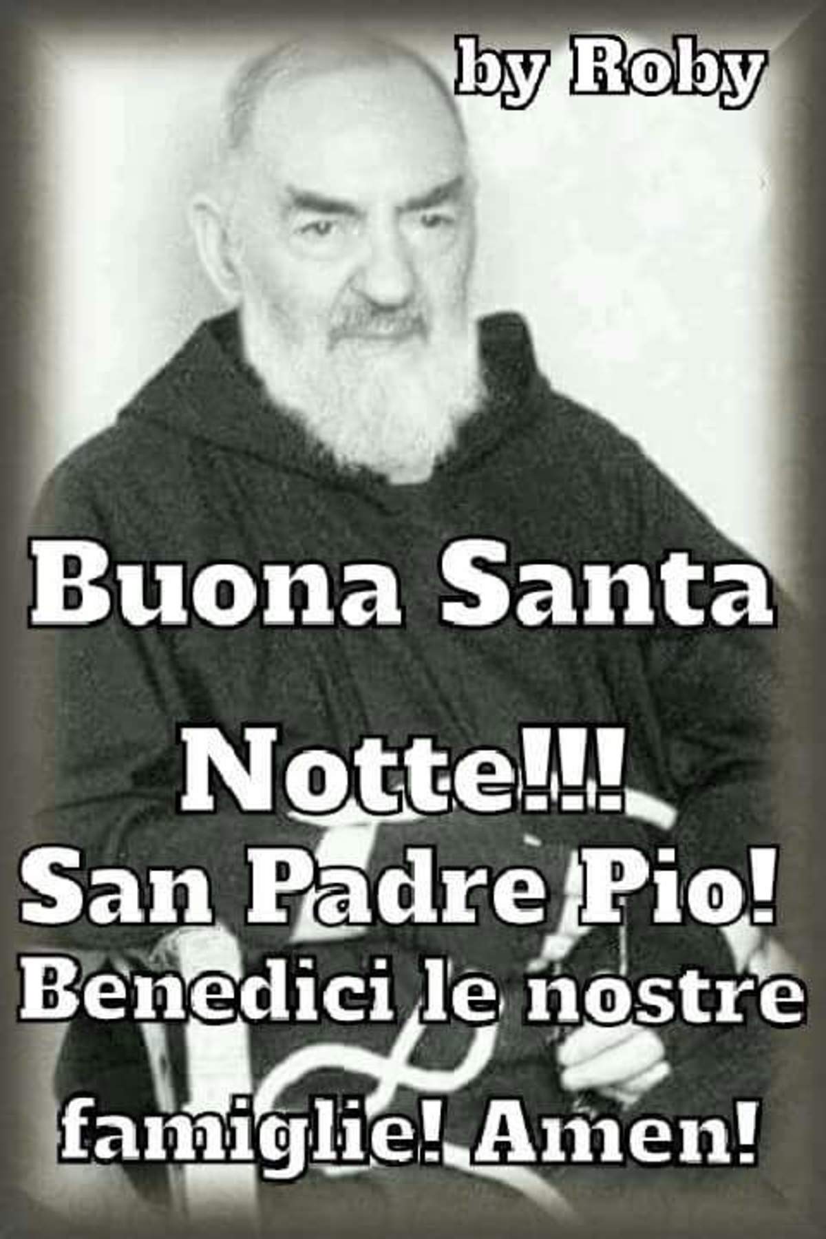 Immagini di Buonanotte con Padre Pio