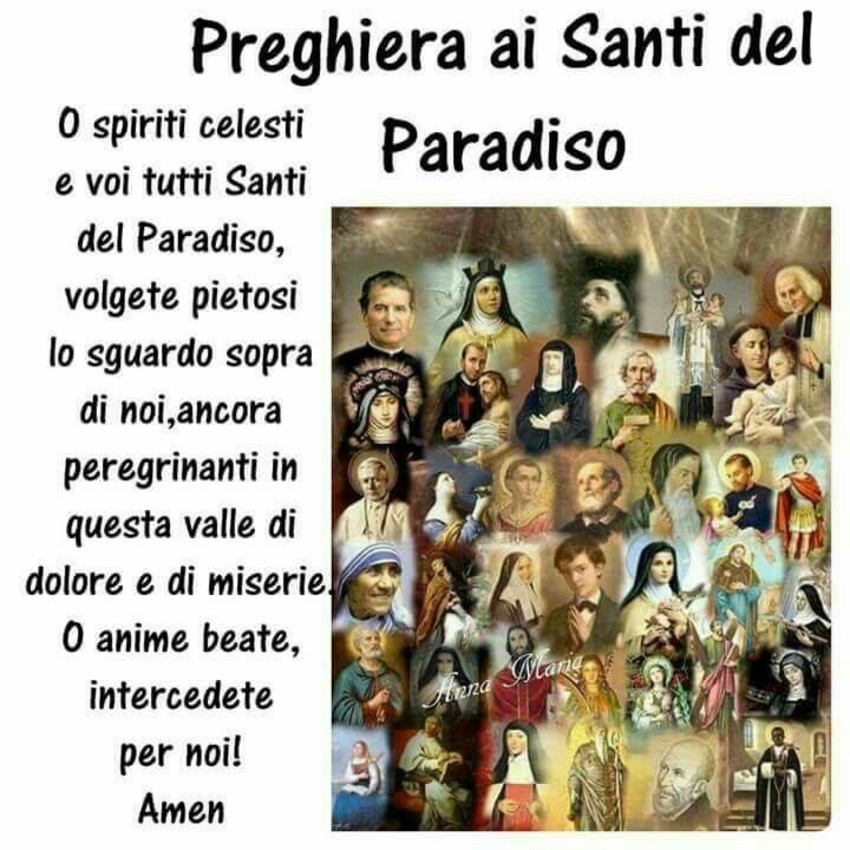 Preghiera ai Santi del Paradiso