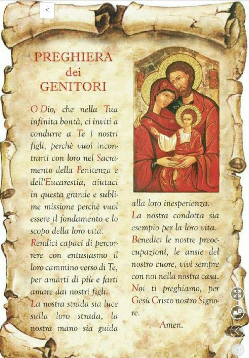 Preghiera per i figli