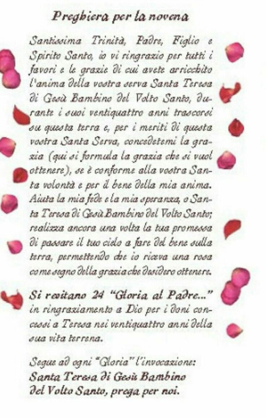 Preghiera per la Novena