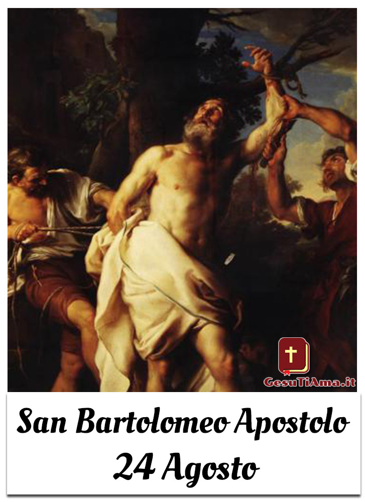 San Bartolomeo Apostolo 24 Agosto immagini religiose