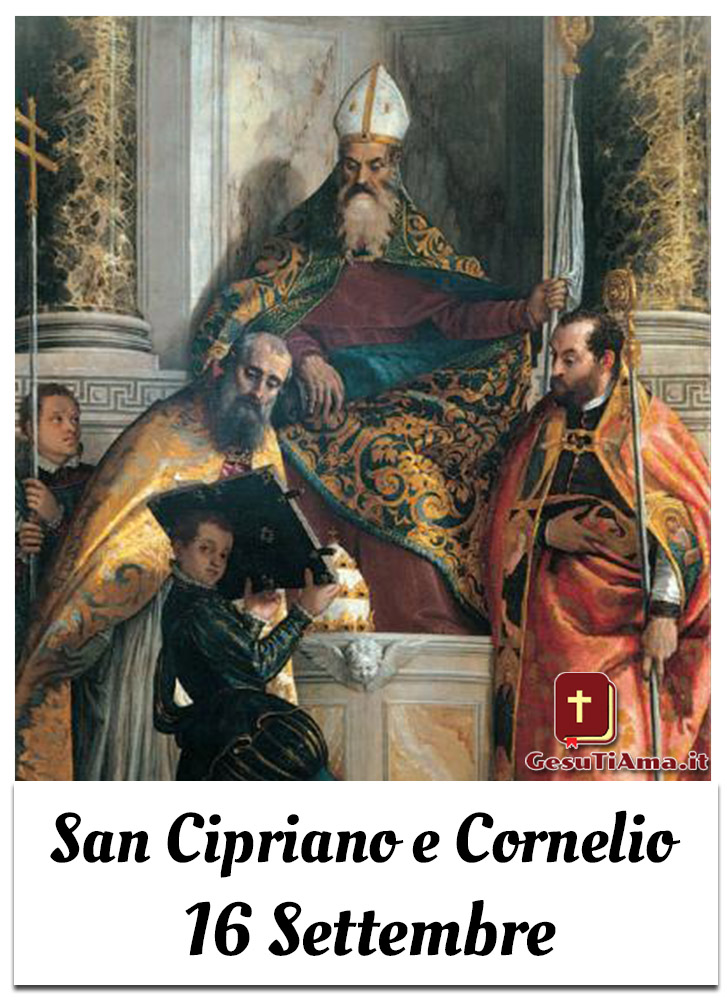 San Cipriano e Cornelio 16 Settembre immagini religiose nuove