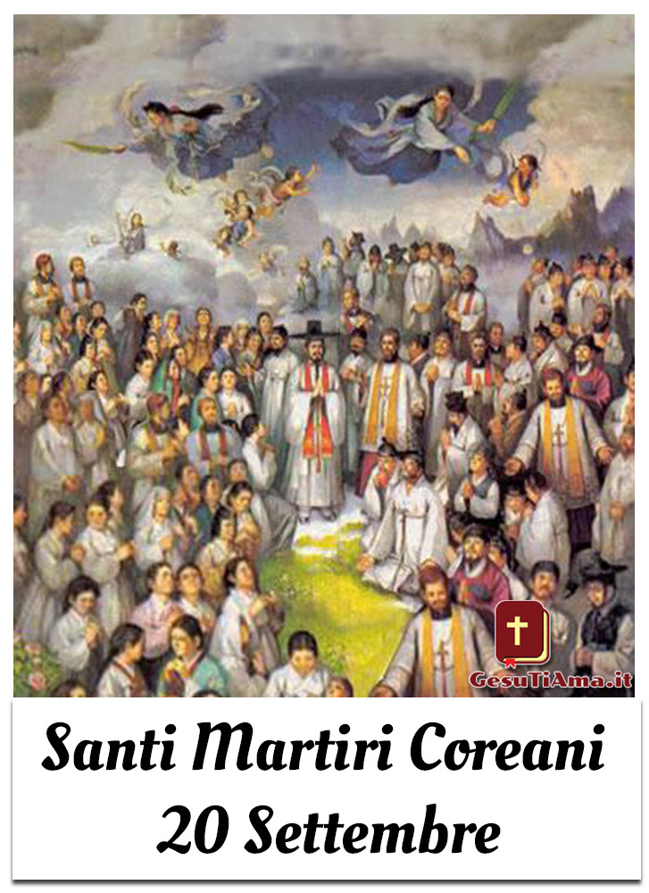 Santi Martiri Coreani 20 Settembre