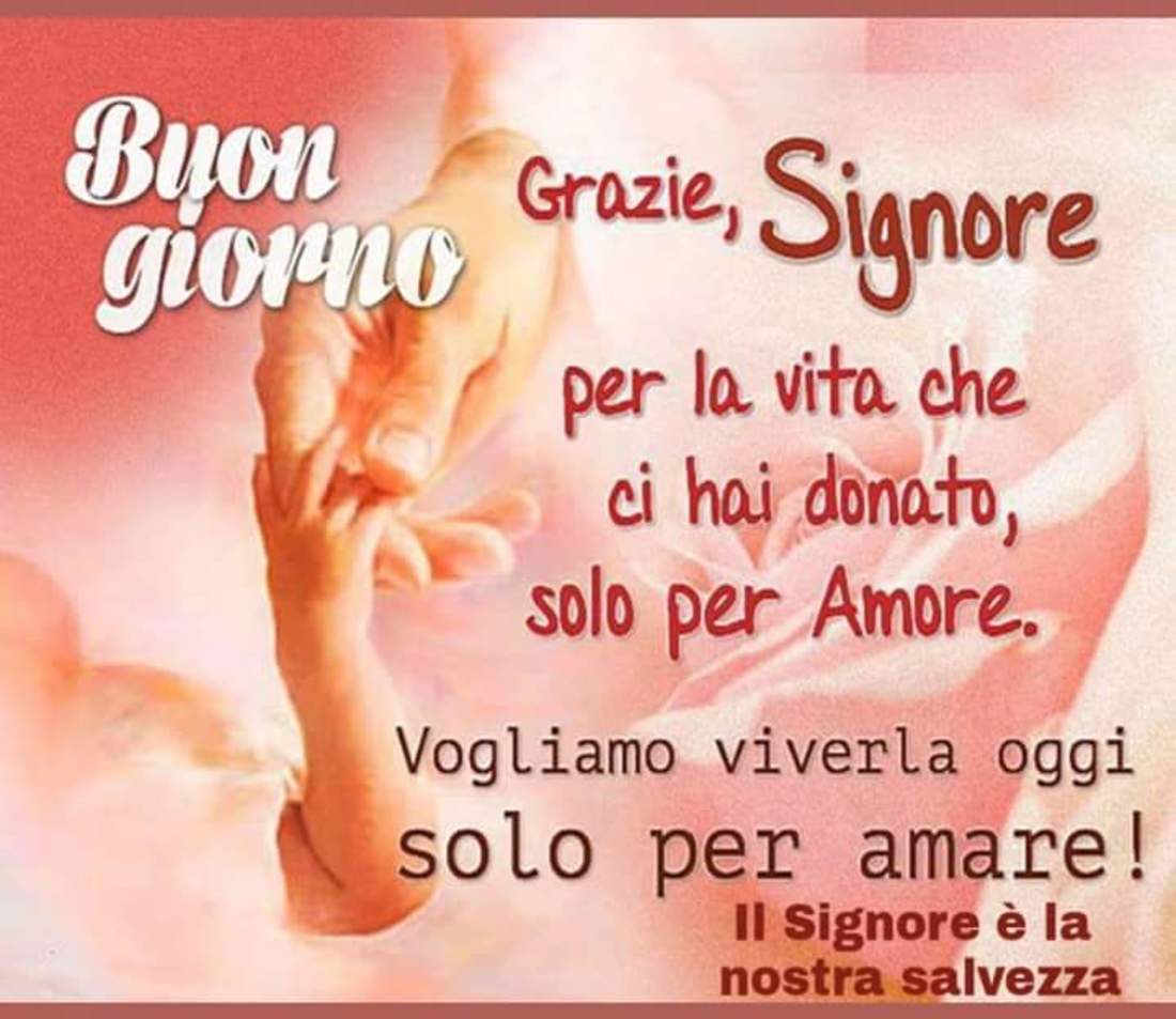 Buon Giorno grazie Signore