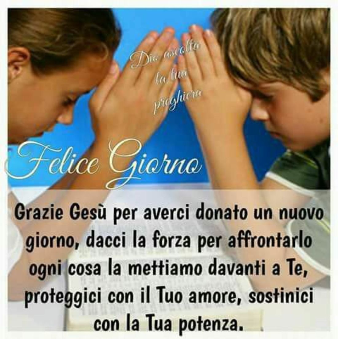 Buongiorno Grazie Gesù immagini