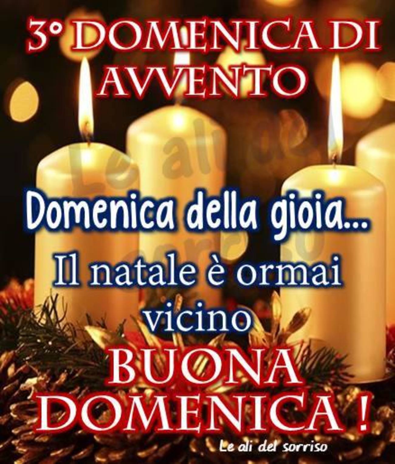 Buongiorno e Buona Terza Domenica dell'Avvento