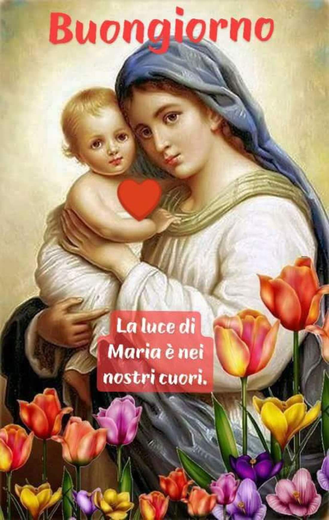 Buongiorno immagini religiose con Maria 3