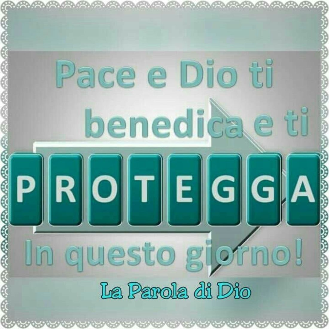 Dio ti benedica e ti protegga Buongiorno