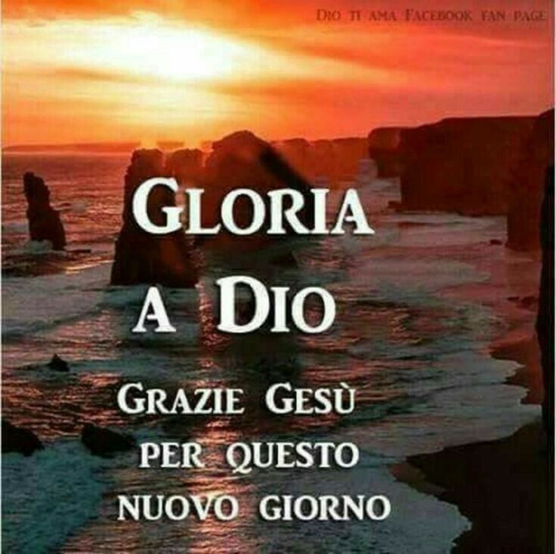 Gloria a Dio Buongiorno