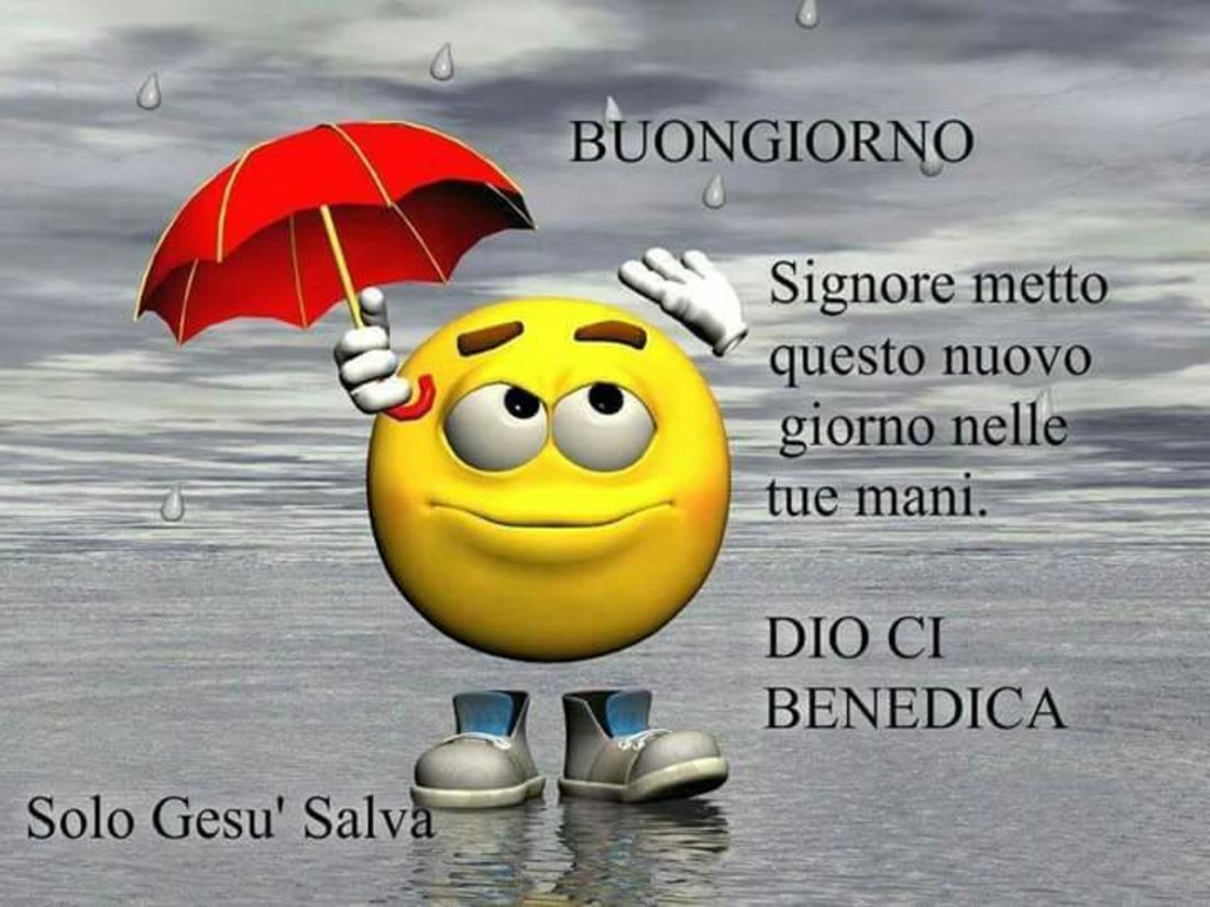 Immagini Buongiorno con Dio piove