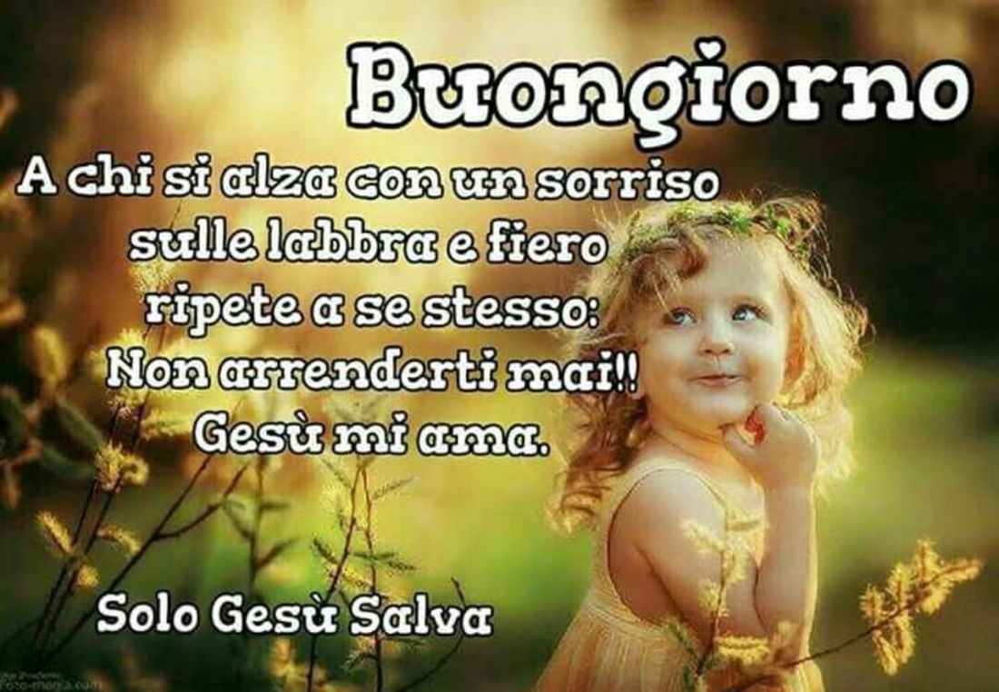 Immagini Buongiorno religiose con i bimbi 2