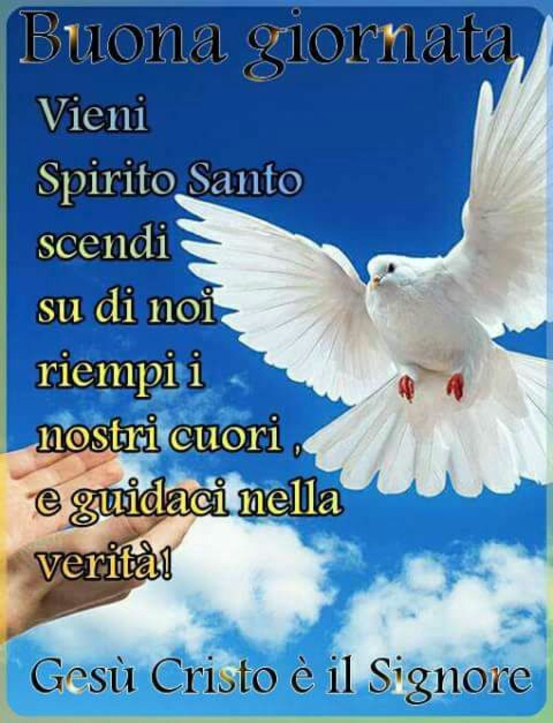 Immagini del Buongiorno con lo Spirito Santo