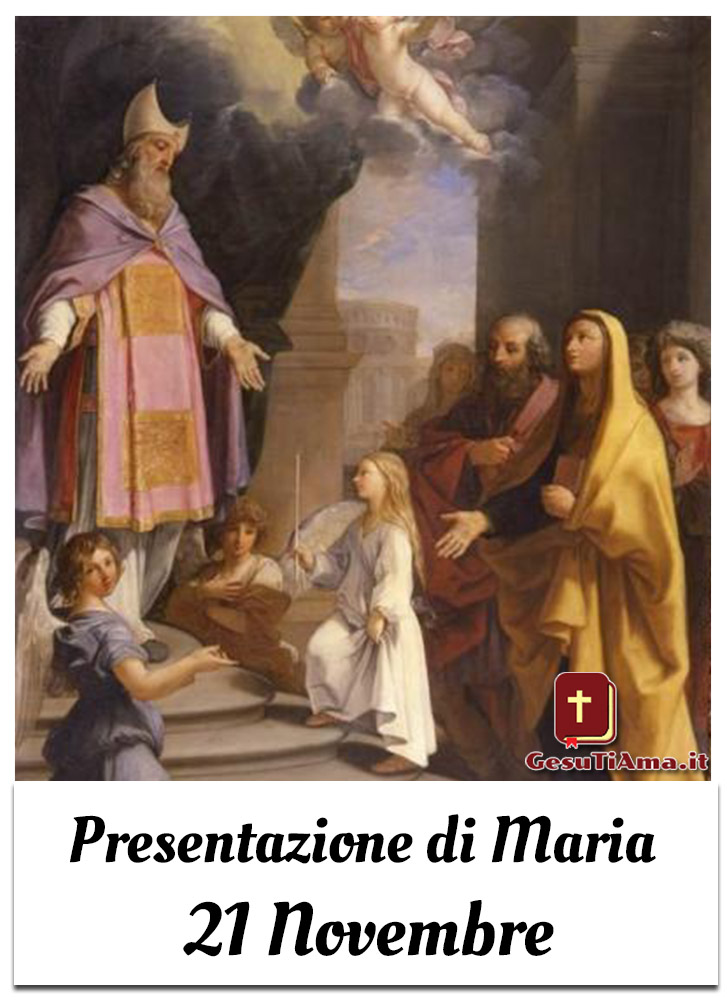 Presentazione di Maria 21 Novembre immagini di Dio
