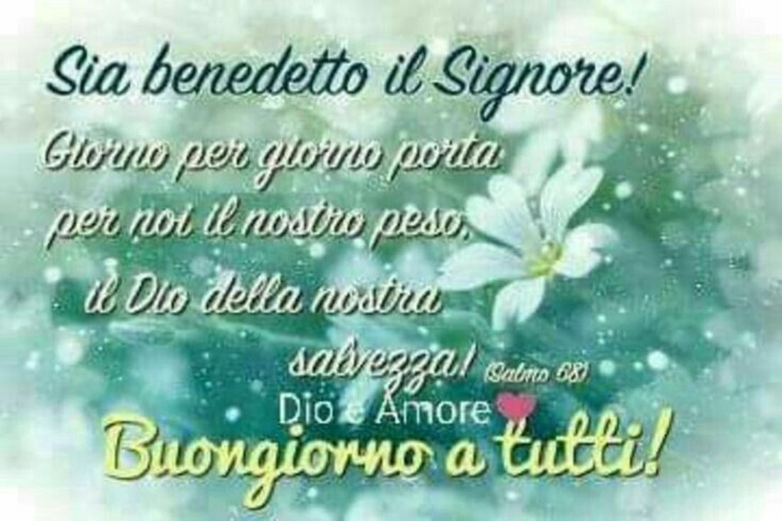 Sia benedetto il Signore Buongiorno 2