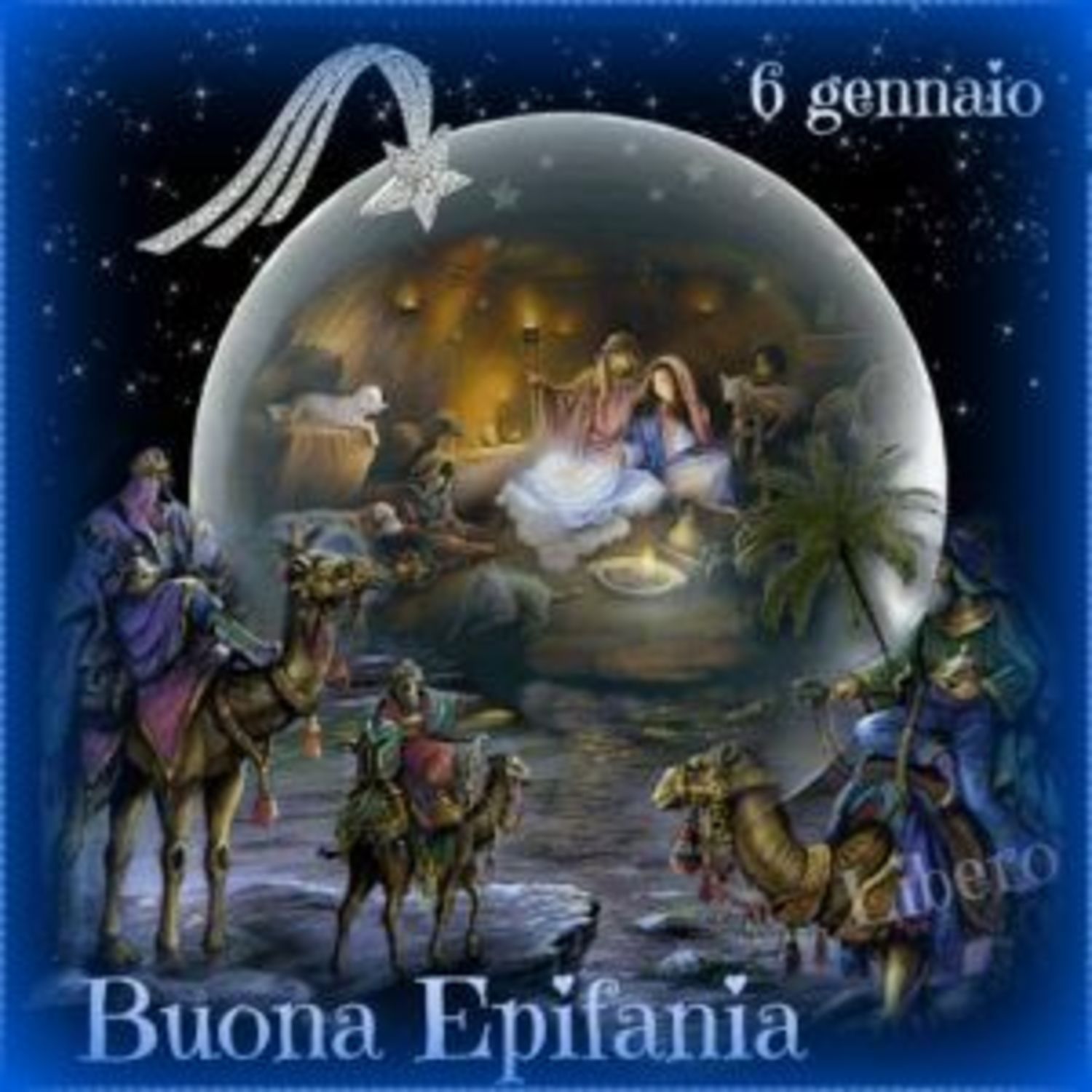 6 Gennaio Buona Epifania con i Re Magi e Gesù Bambino