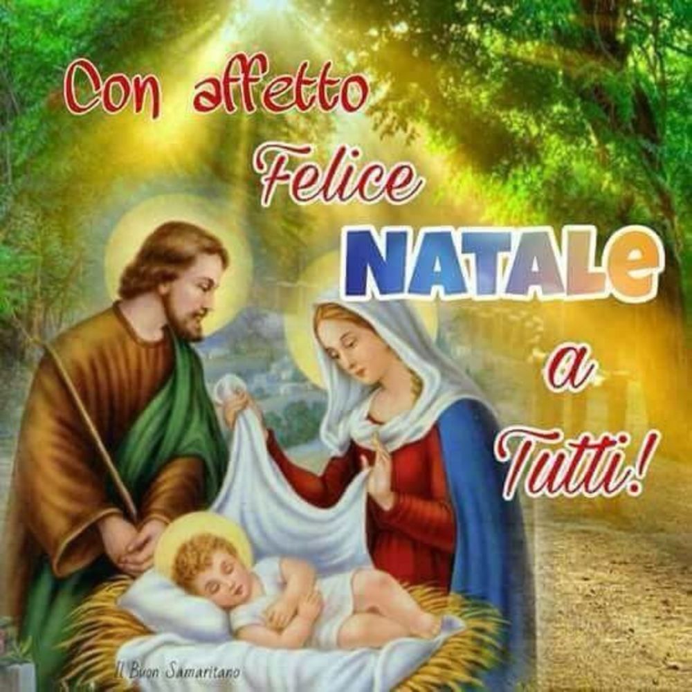 Buon Natale immagini religiose con Natività