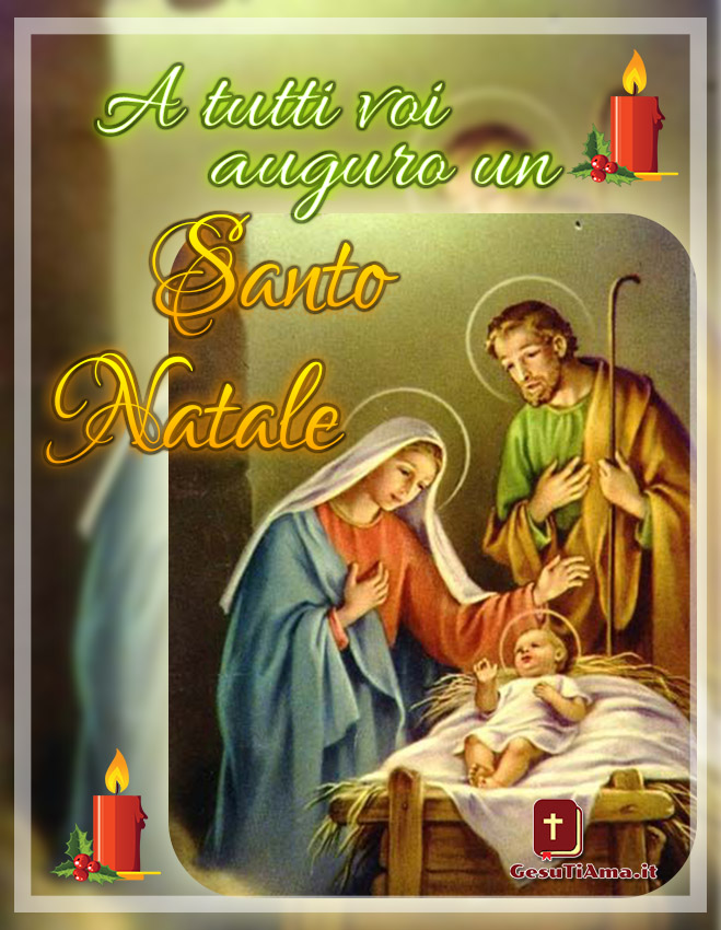Buon Natale immagini religiose con la Natività
