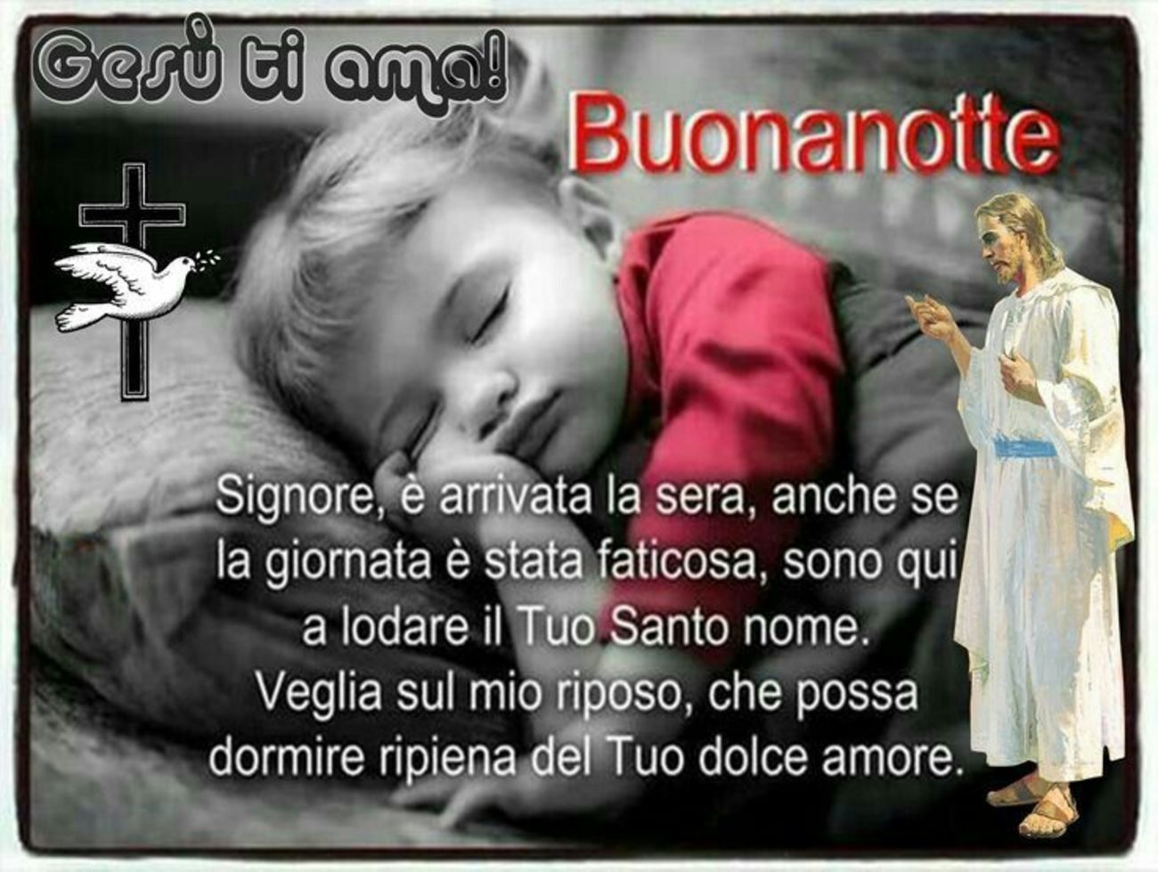 Buona Notte immagini con Gesù 6630