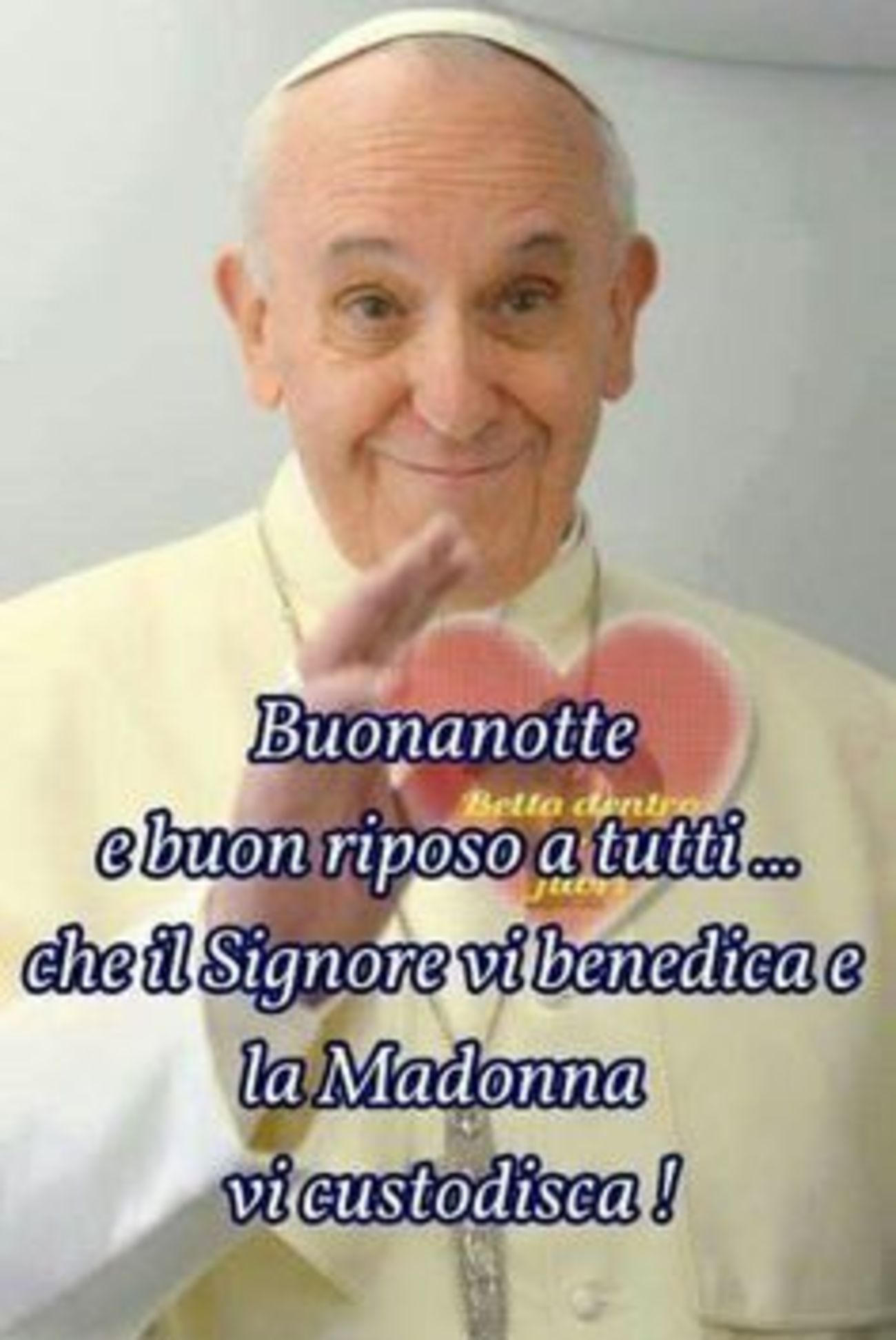 Buonanotte con il Papa