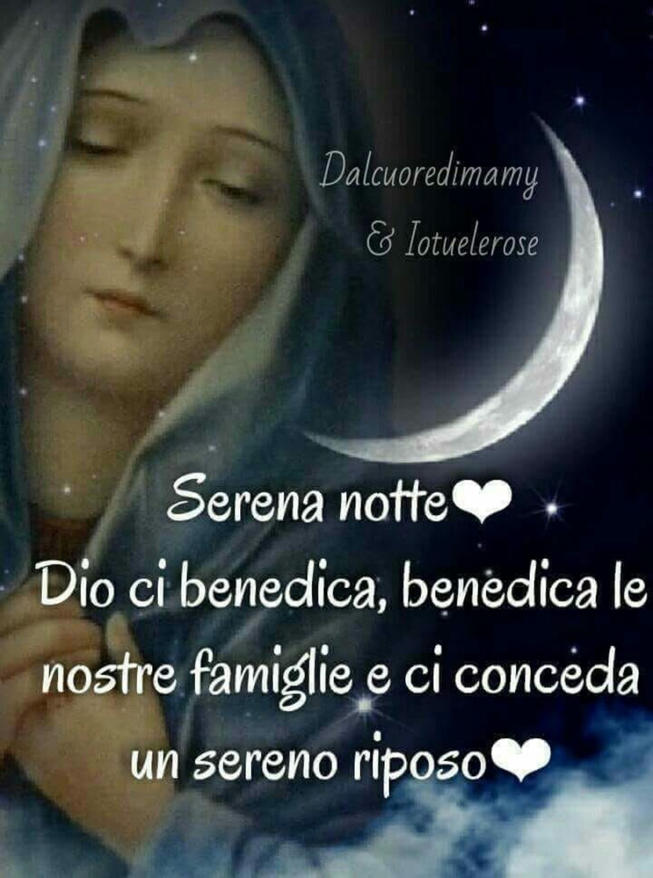 immagini buonanotte con la madonna