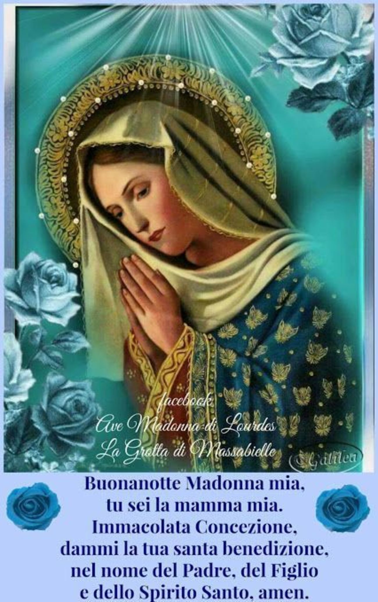Buonanotte immagini per Gruppi di Preghiera Facebook 9161