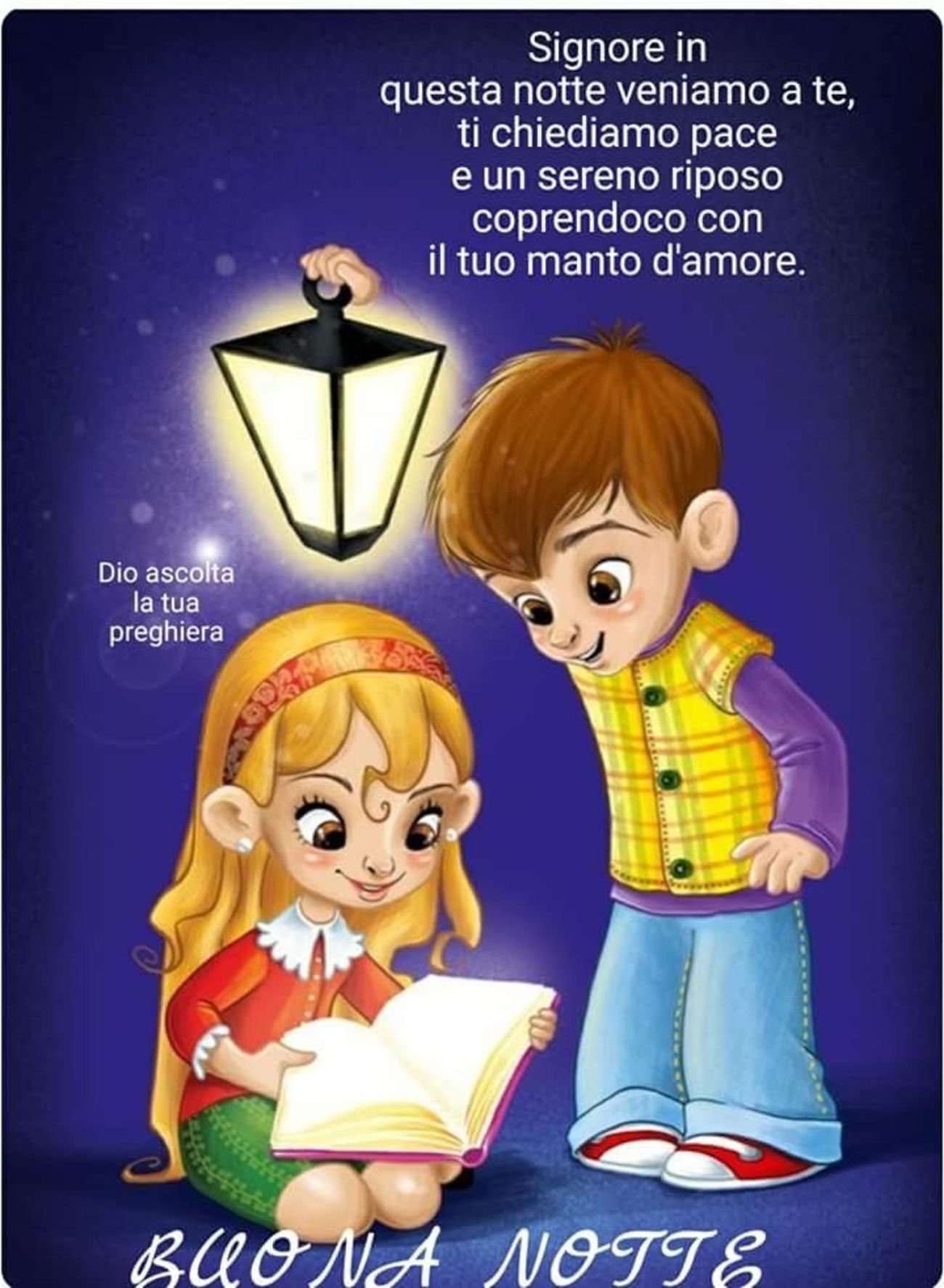 Buonanotte religioso coi bambini