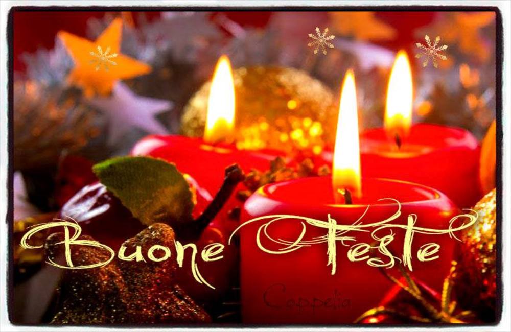 Buone Feste immagini con candele