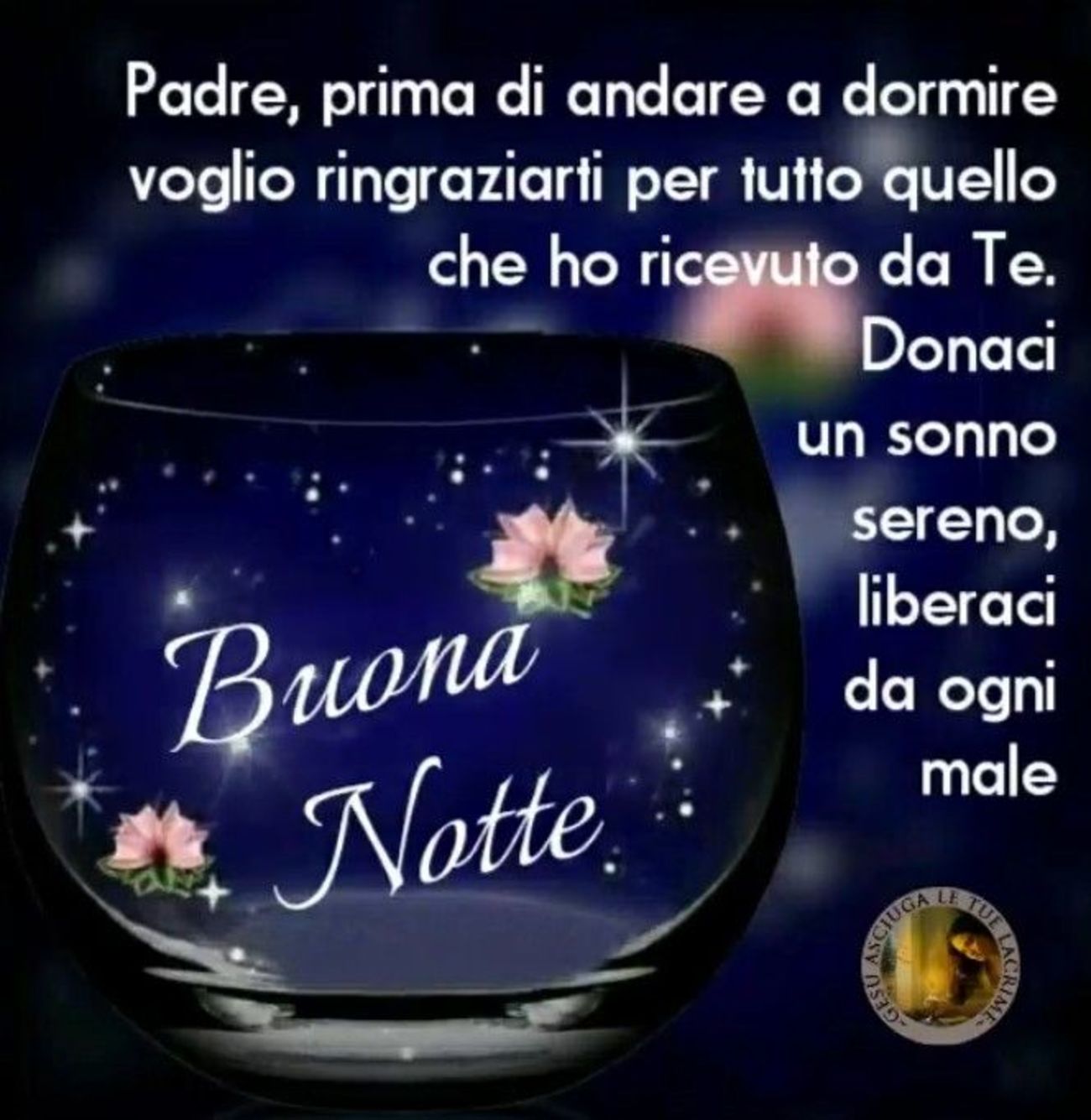 Immagini con frasi Buonanotte religioso 8