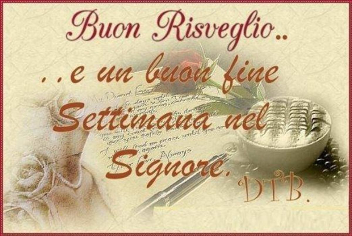 Buon Fine Settimana nel Signore WhatsApp