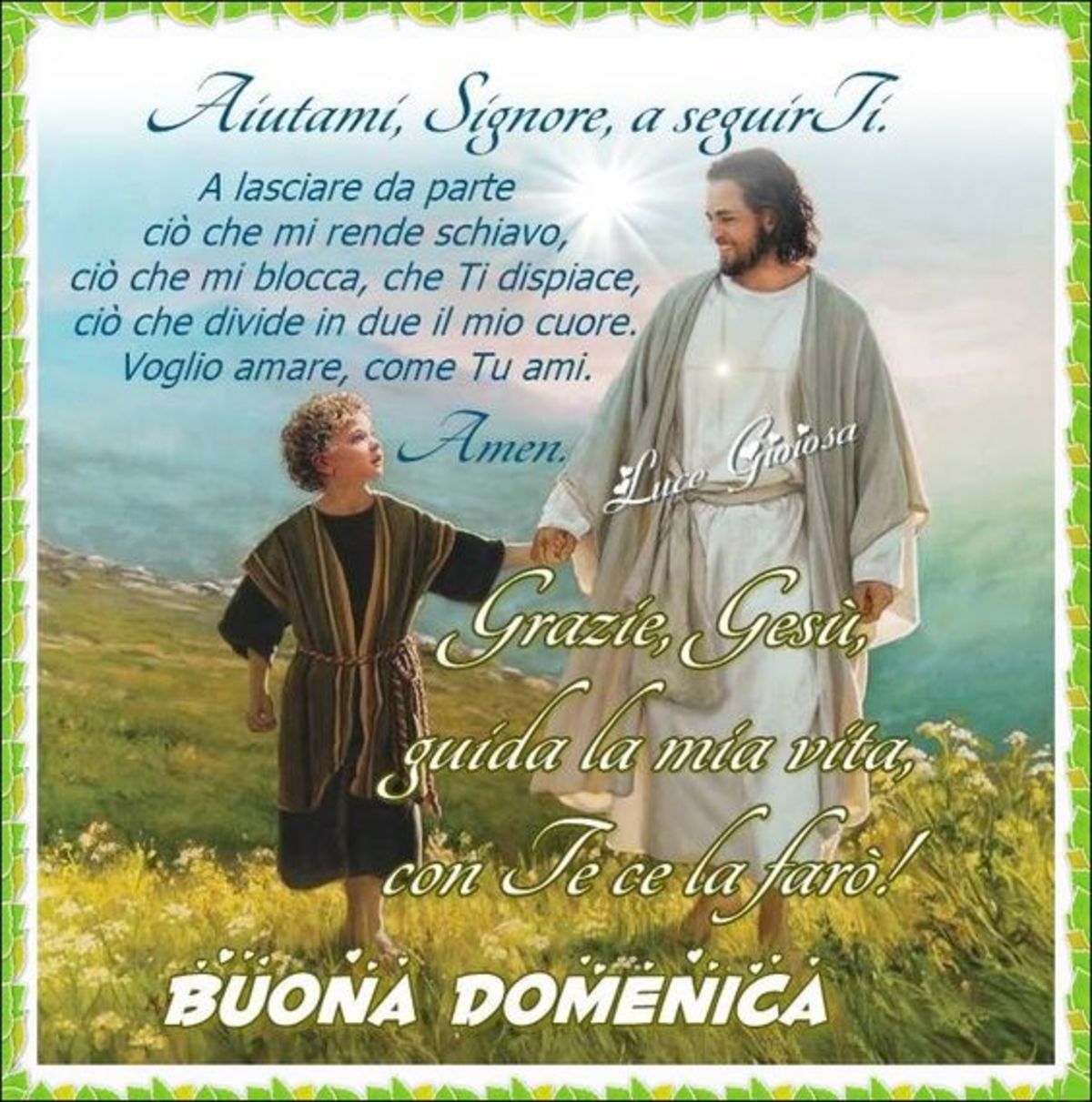 Buona Domenica con Gesù