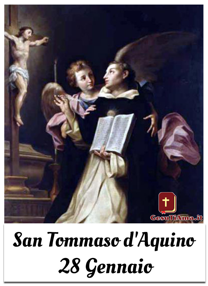 San Tommaso d'Aquino 28 Gennaio immagini religiose