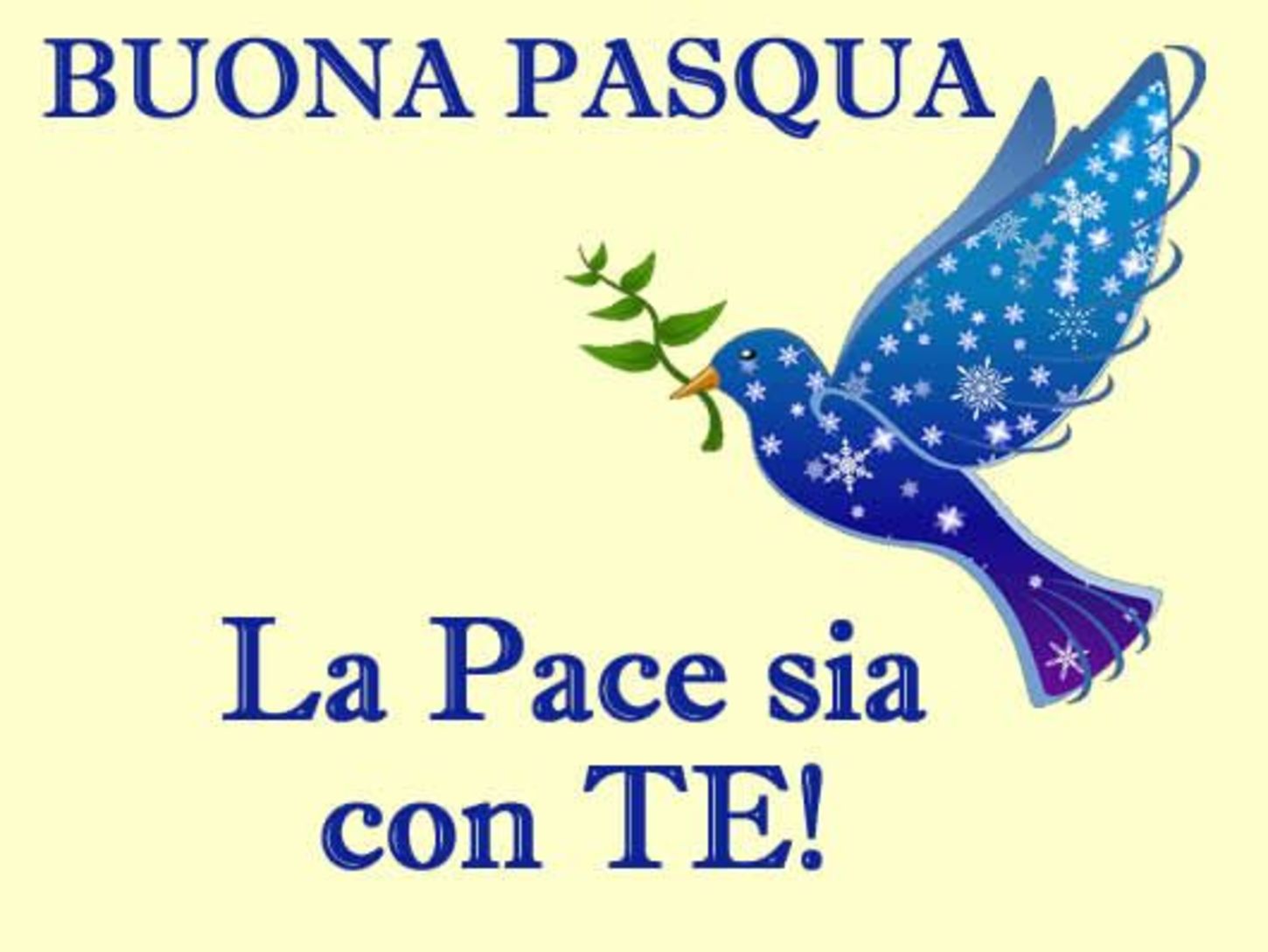 Buona Pasqua la pace sia con te