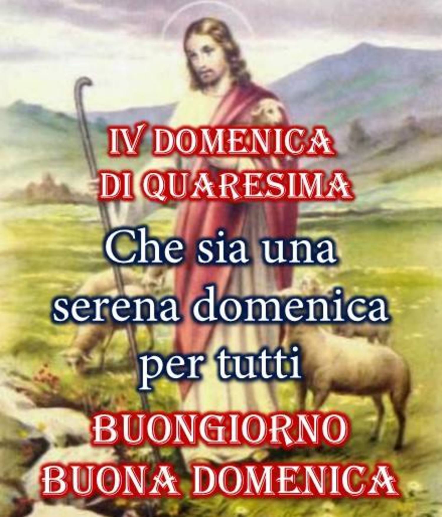 Quarta Domenica di Quaresima buongiorno religioso