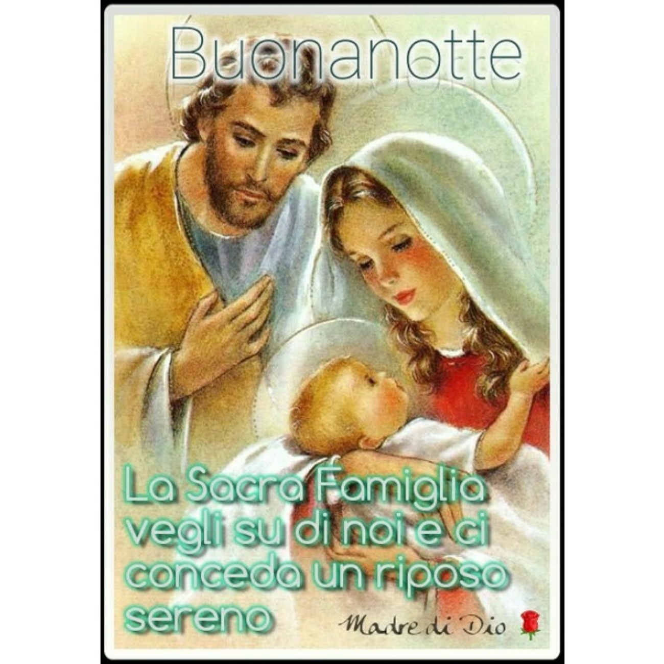 Buonanotte con la Sacra Famiglia