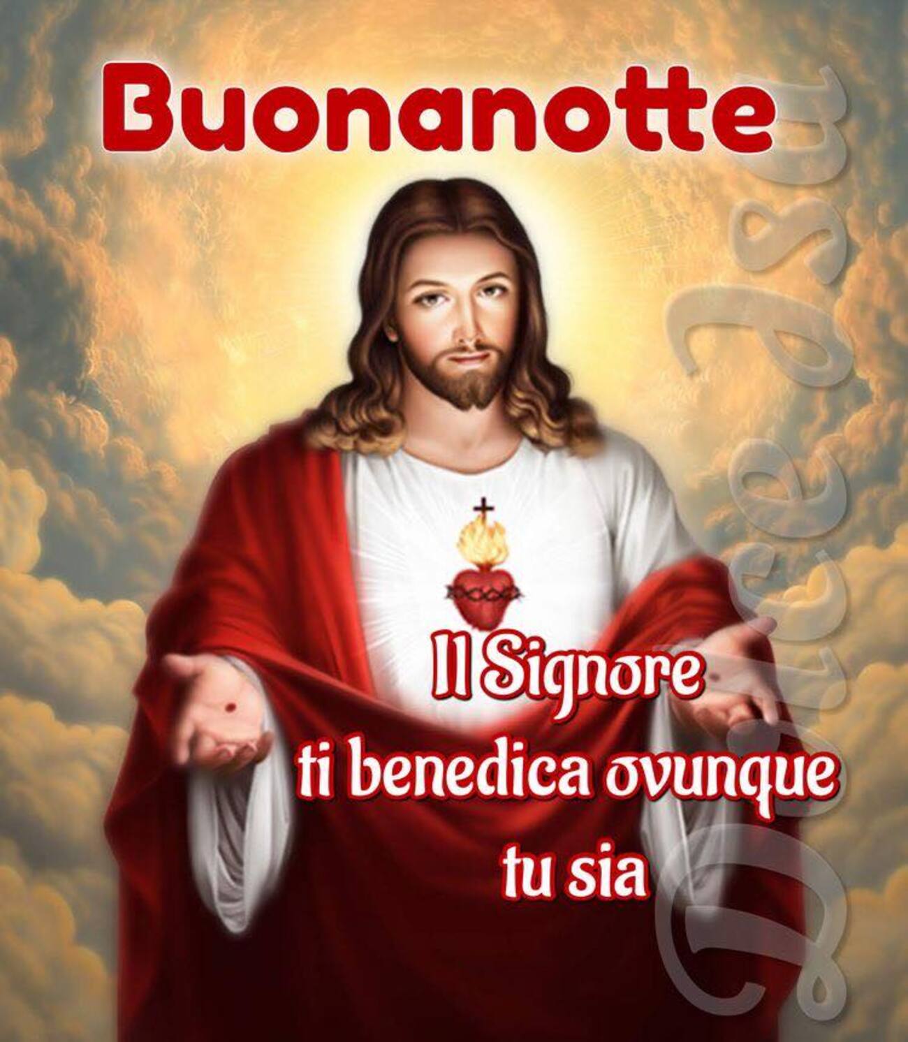 Buonanotte il Signore ti benedica ovunque tu sia