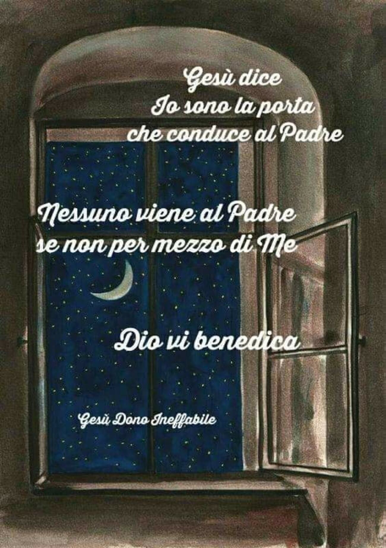 Dio vi benedica Buona notte