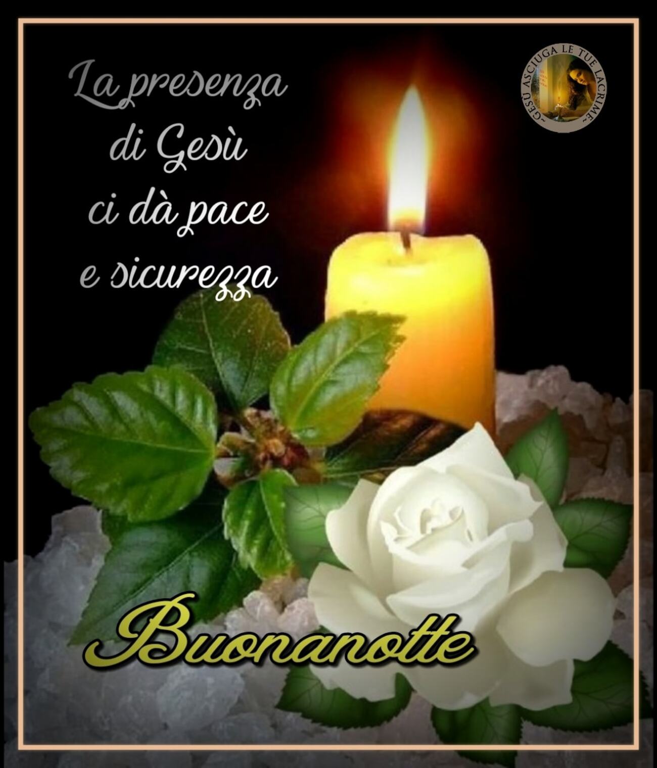 Frasi e cartoline della buonanotte con icone sacre 1