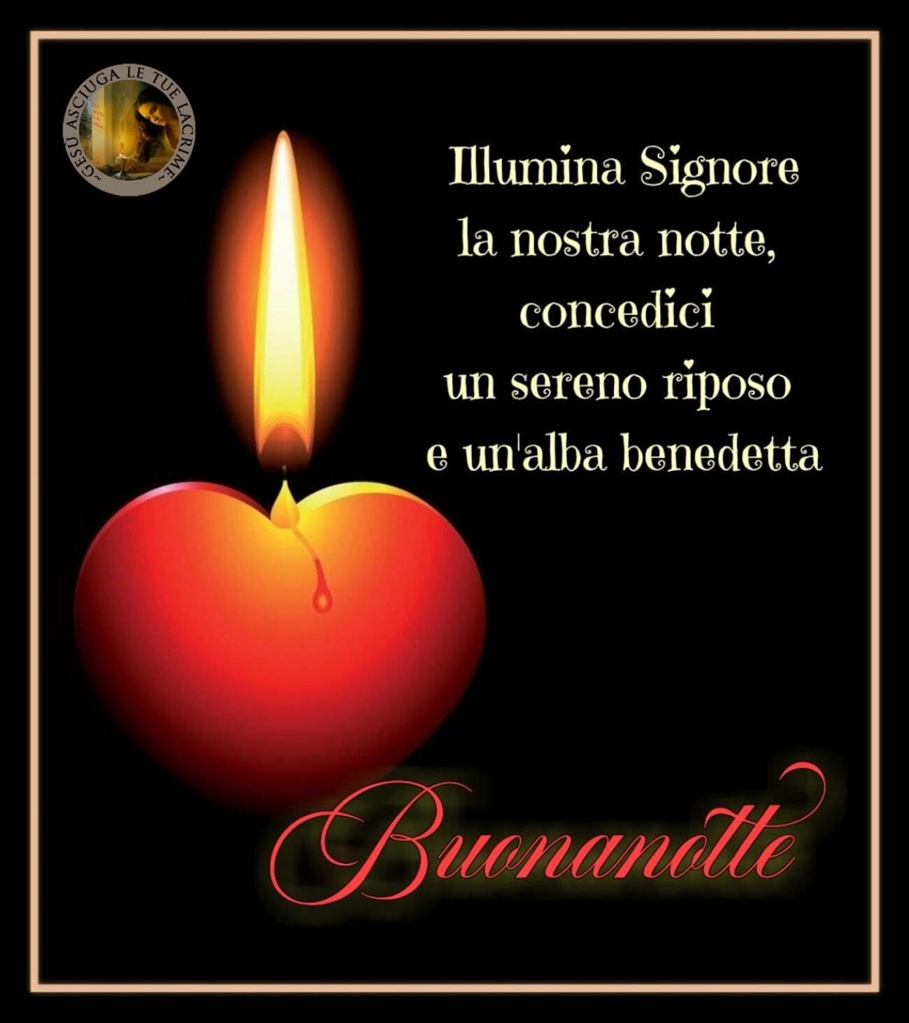 Immagini di buona notte religiose per Fb e per Whatsapp 1