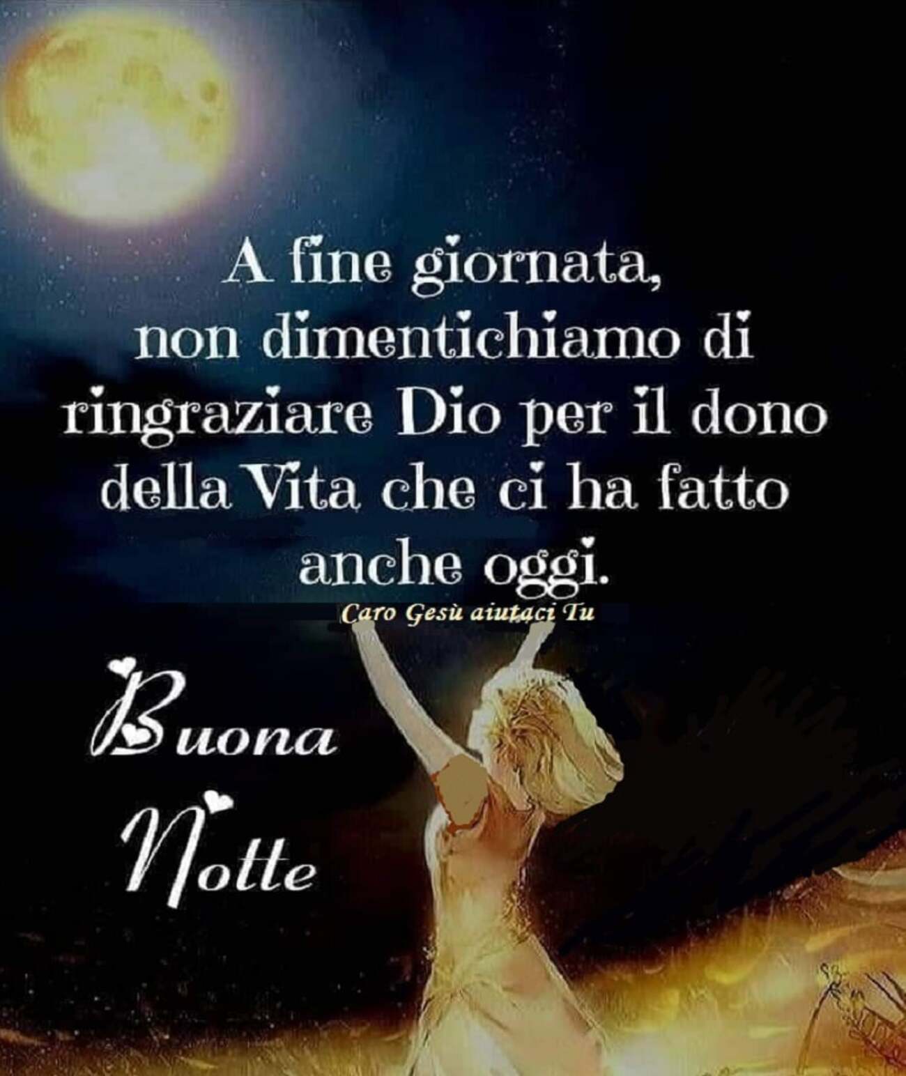 Immagini di buonanotte cristiane cattoliche per Facebook 11